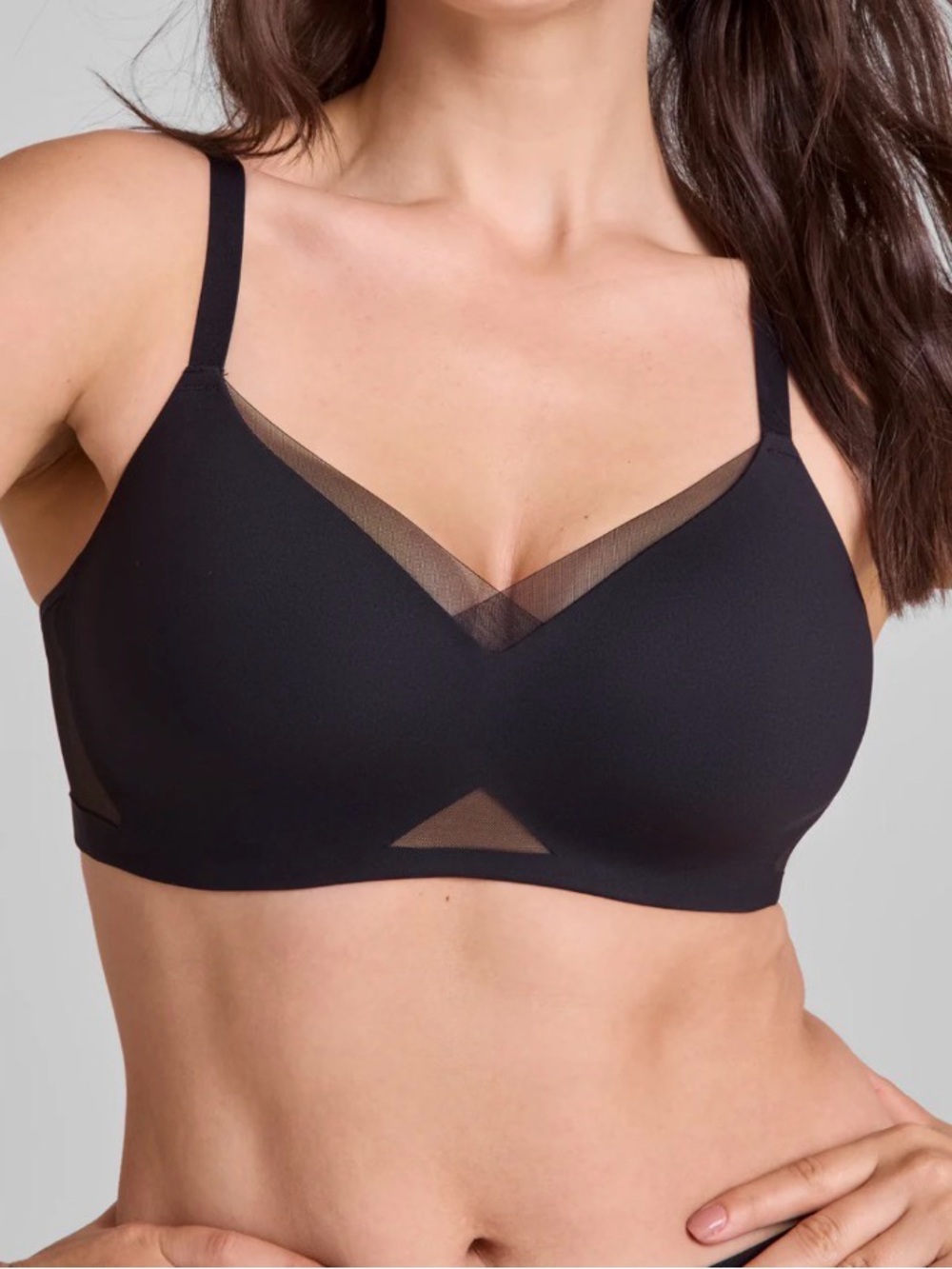 Honeylove Crossover Padded Structured Luxurious Bra in Runway Black Size 1X 40C